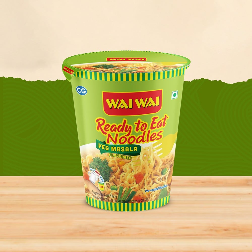 Wai Wai Wai Wai Ready To Eat Veg Masala Cup Noodles