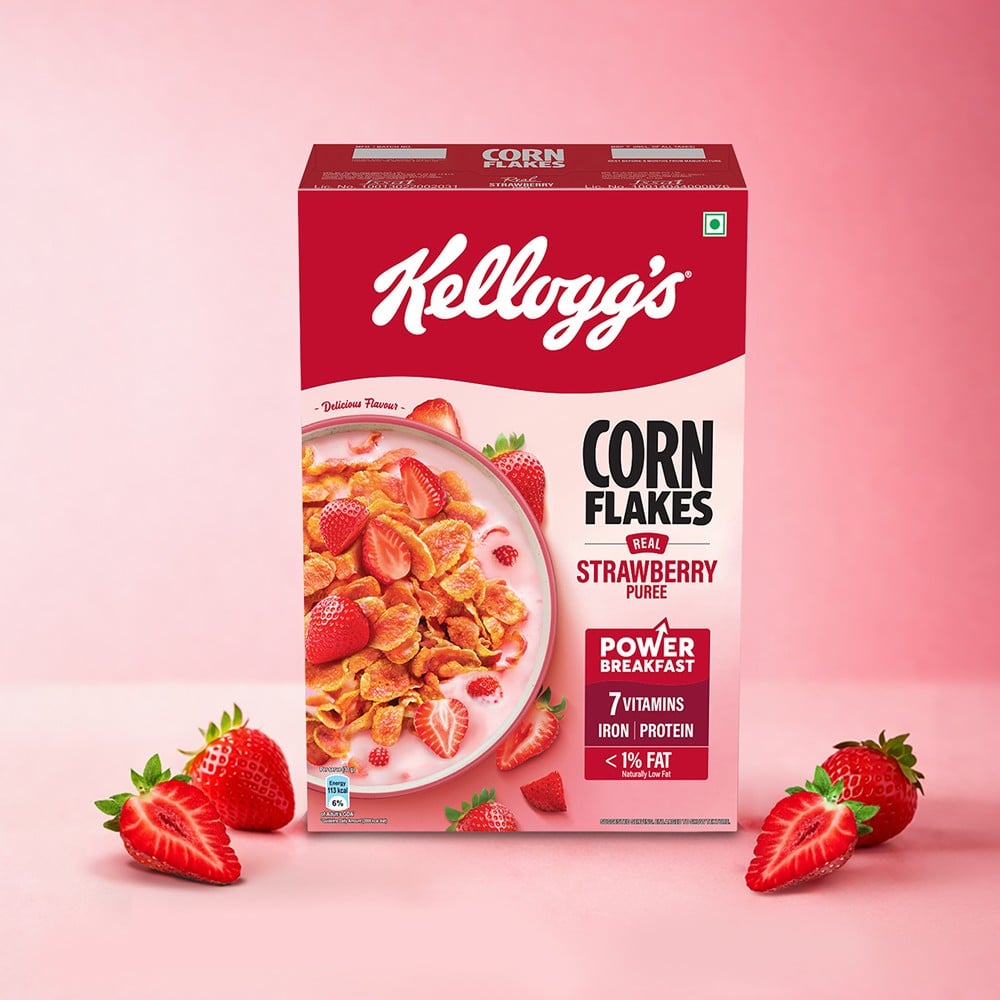 Kellogg's Kellogg's Strawberry Puree Corn Flakes
