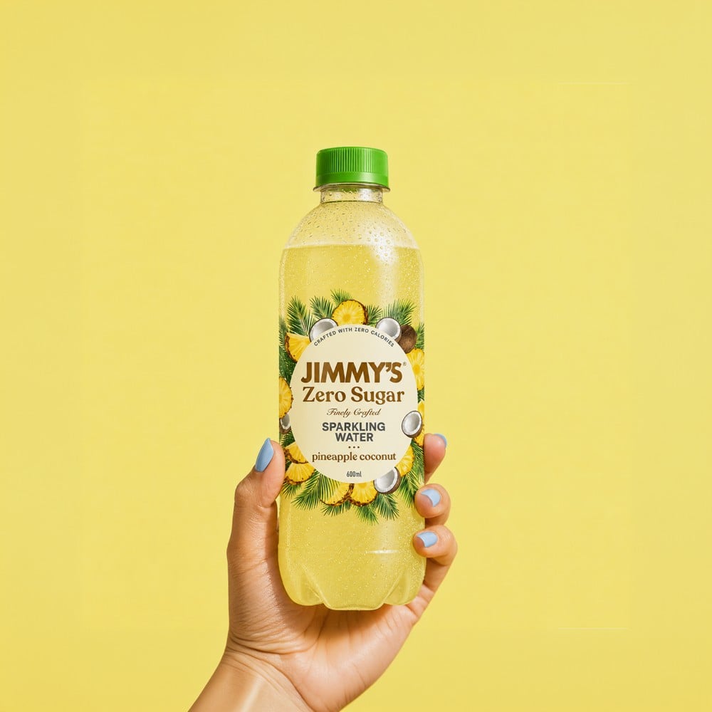 Jimmy's Jimmy's Pineapple Coconut Zero Sugar Sparkling Drink