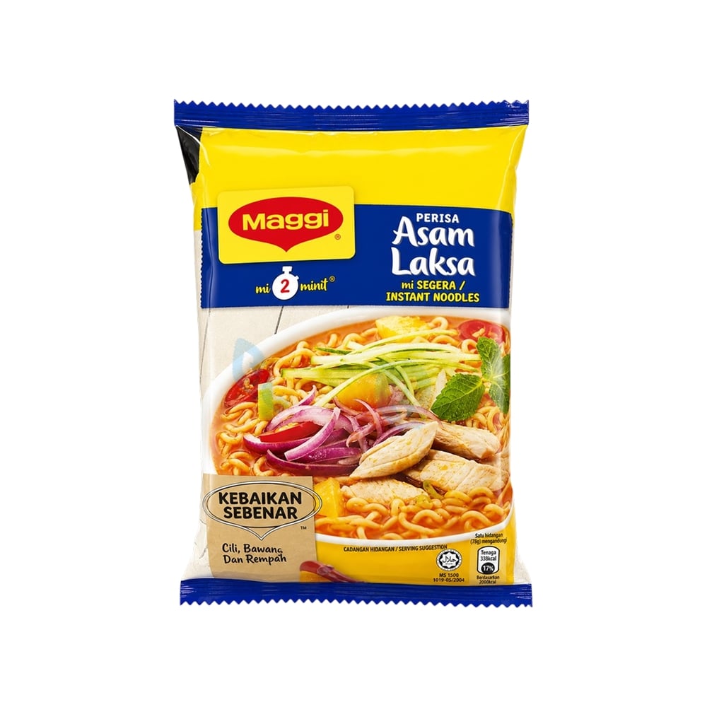 Maggi Maggi Asam Laksa Sour and Spicy Instant Noodles