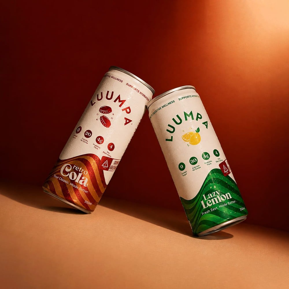 Luumpa Luumpa Prebiotic Lazy Lemon & Retro Cola Soft Drink