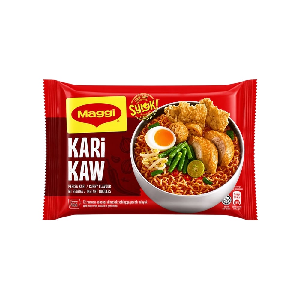 Maggi Maggi Syiok Kari Kaw Thick Curry Instant Noodles