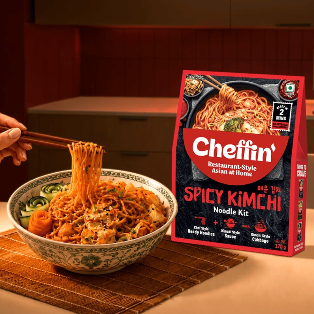Cheffin Cheffin Korean Spicy Kimchi Flavoured Instant Noodles Kit