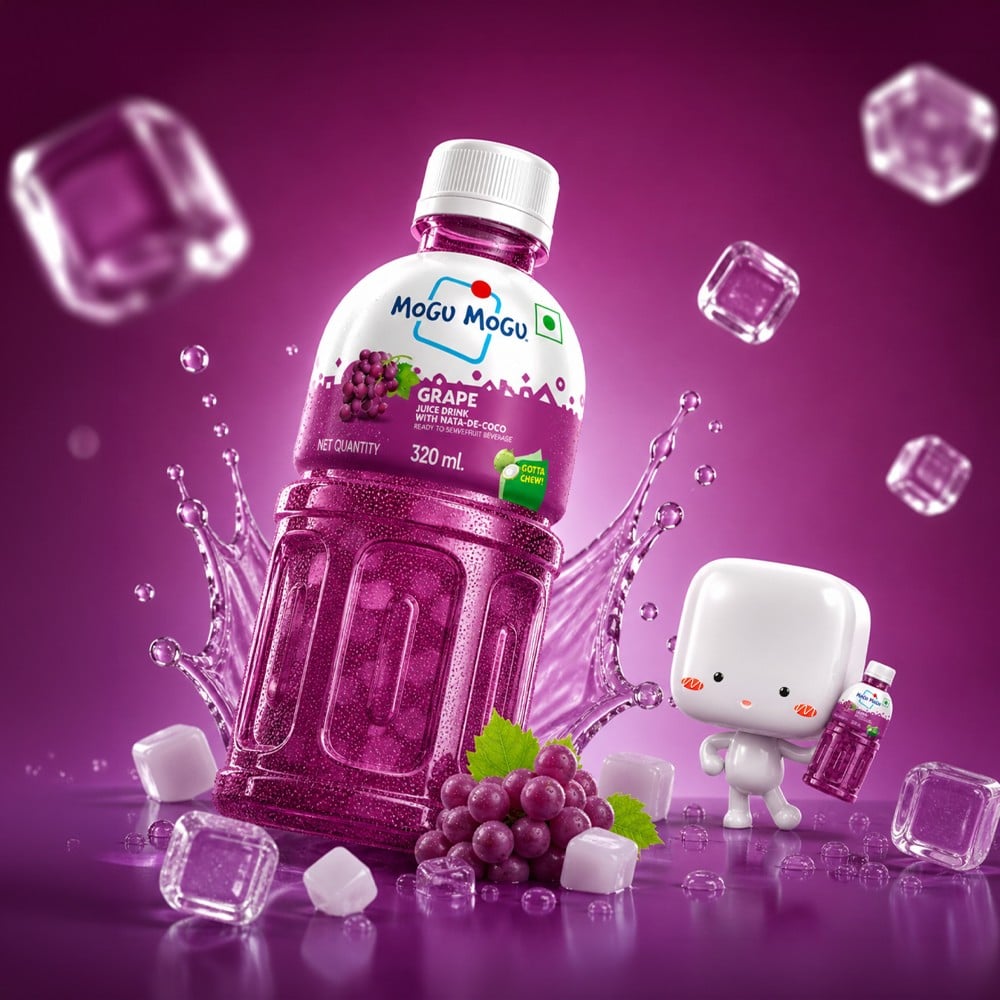 Mogu Mogu Mogu Mogu Grape Fruit Drink with Nata De Coco