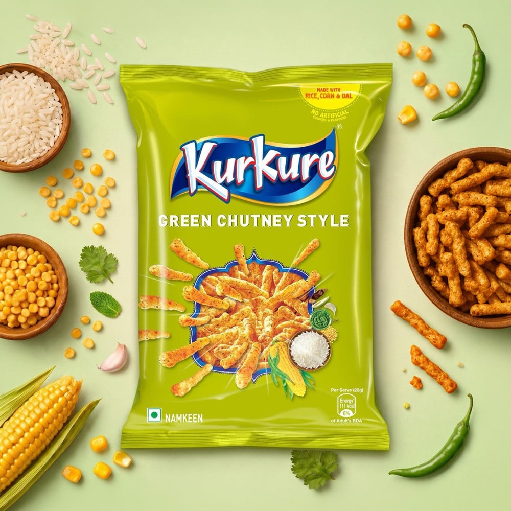 Kurkure Kurkure Green Chutney Crisps