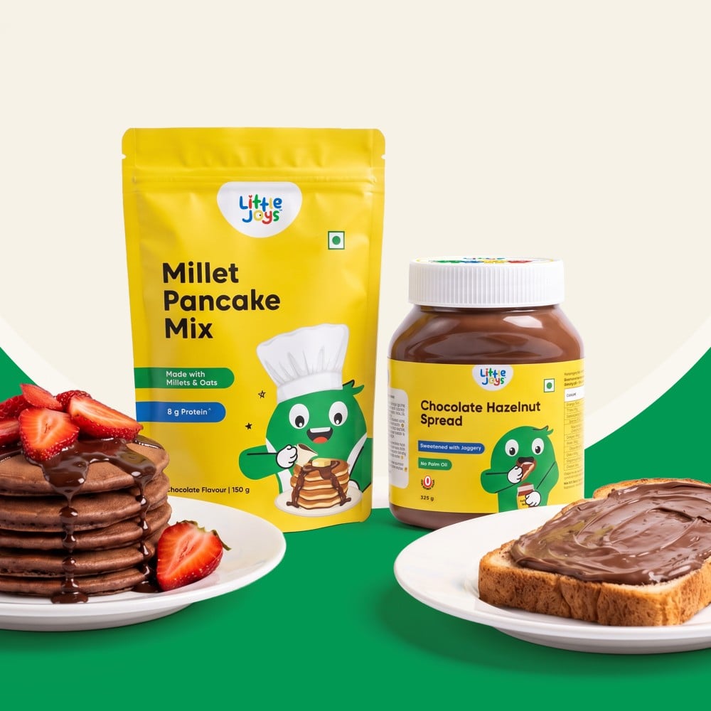 Little Joys Little Joys Hazelnut Chocolate Spread +  Millet Chocolate Pancake Mix Combo