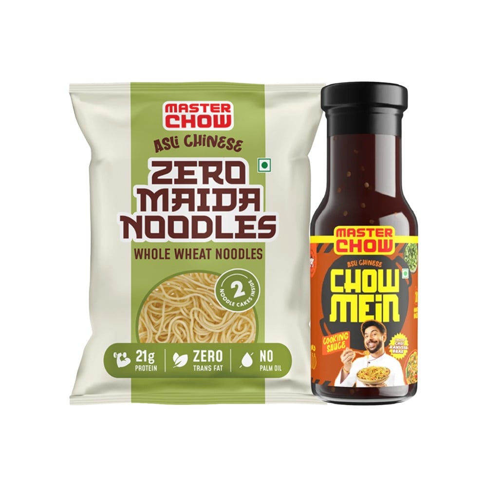 MasterChow MasterChow Chowmein Sauce +  Zero Maida Noodles Combo
