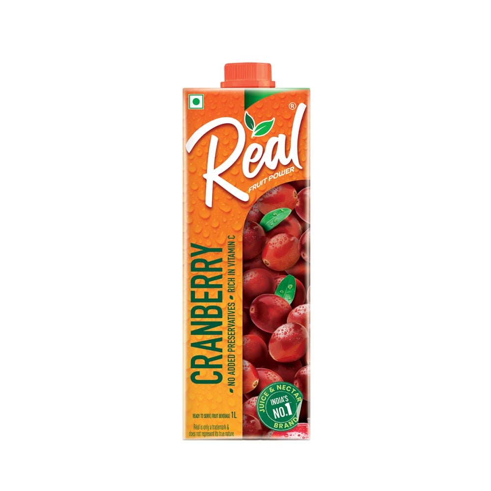 Real Real Fruit Power Cranberry Juice