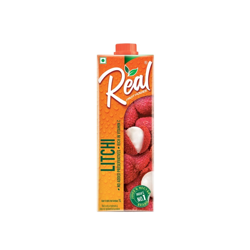Real Real Fruit Power Litchi Juice - 1 ltr