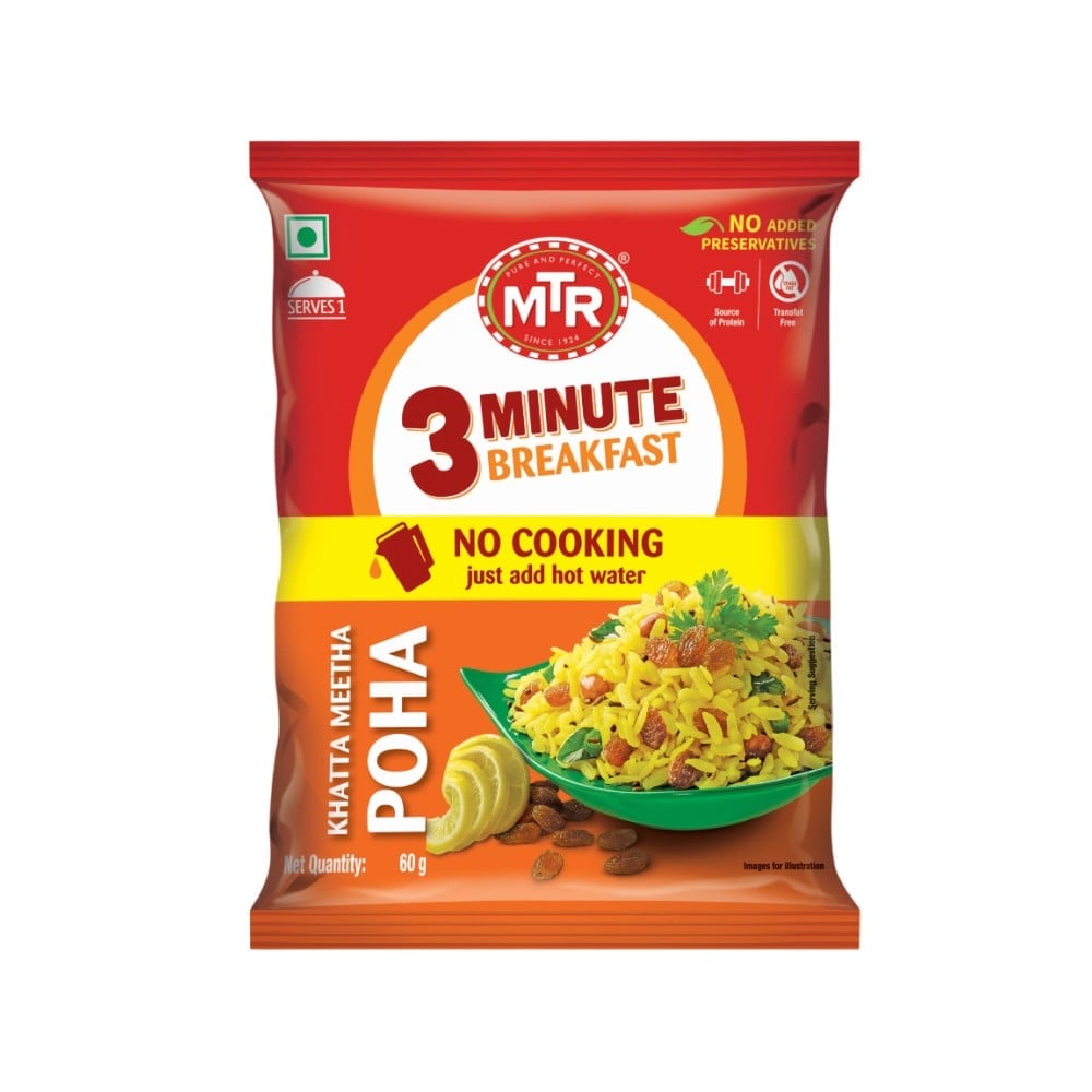 MTR 3 Minute MTR 3 Minute Khatta Meetha Poha Breakfast Mix