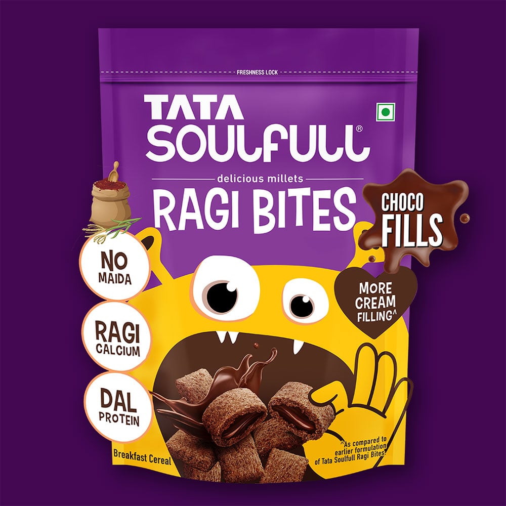 Tata Soulfull Tata Soulfull Ragi Bites Choco Fills, No Maida, Breakfast Cereal