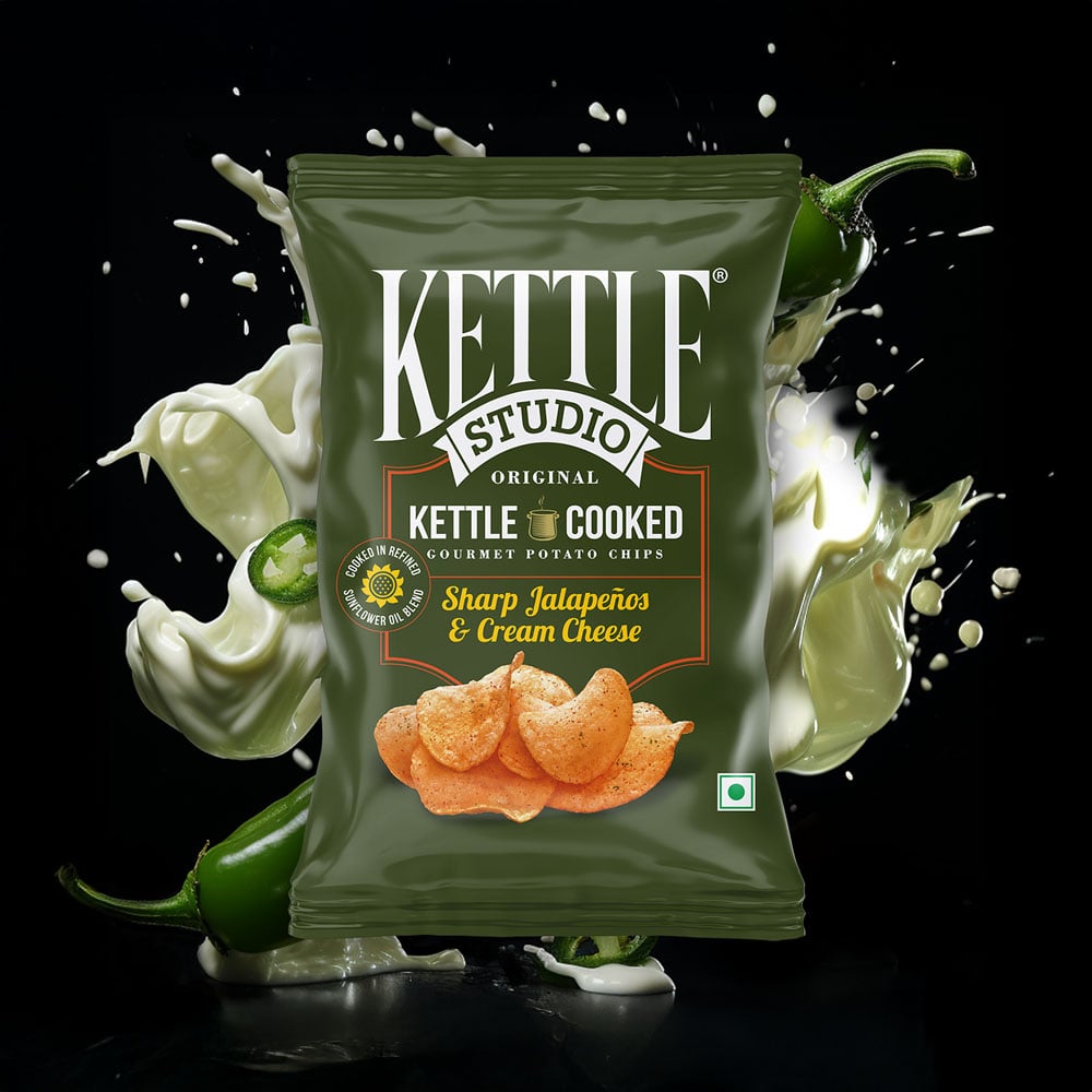 Kettle Studio Kettle Studio Sharp Jalapenos & Cream Cheese Potato Chips