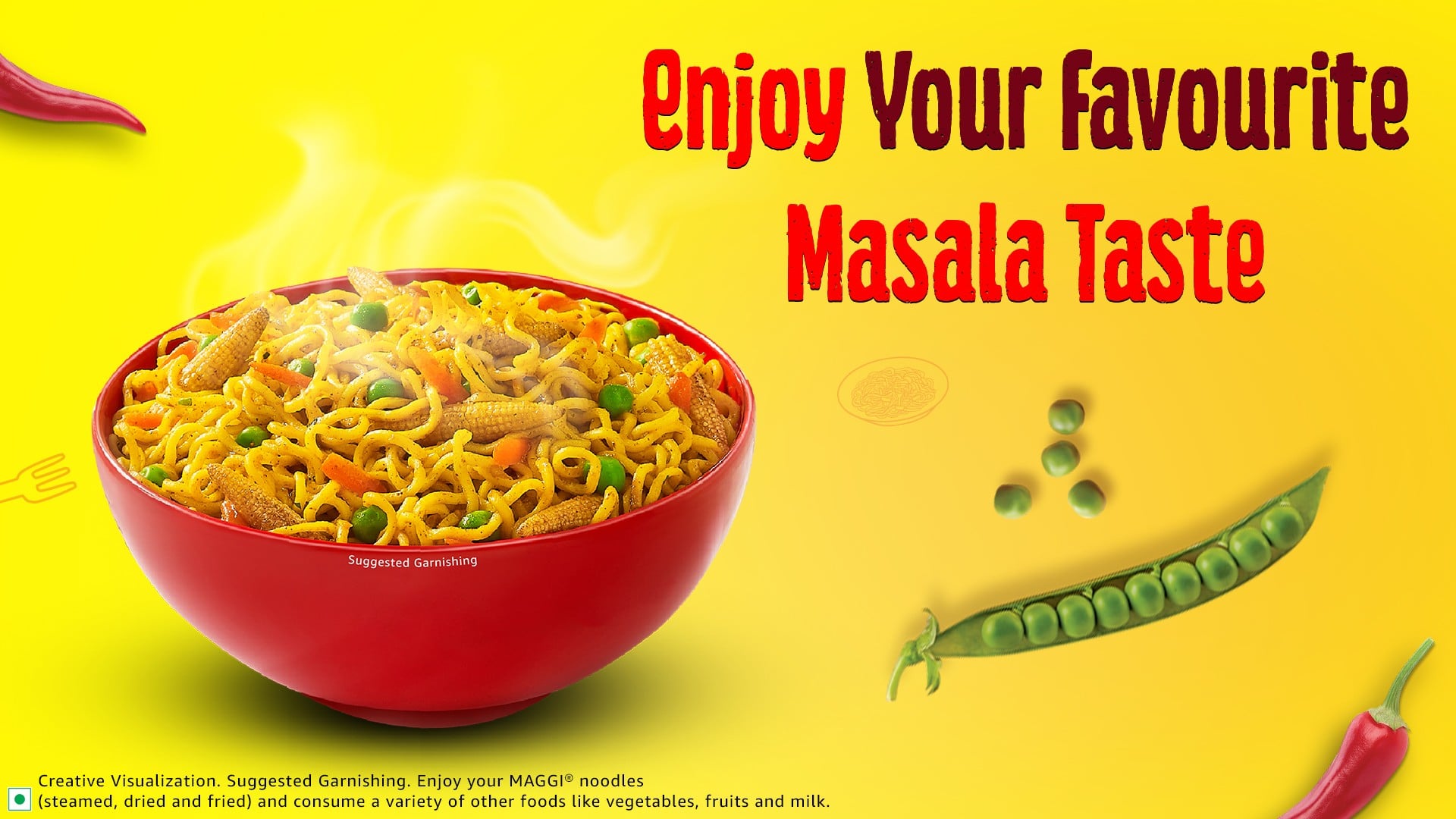 Maggi Maggi 2 Minutes Instant Noodles Made With Quality Spices