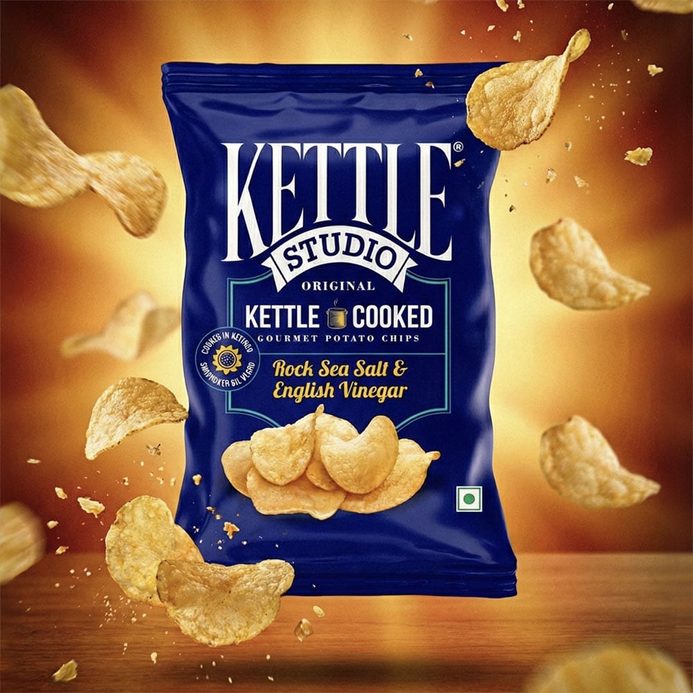 Kettle Studio Kettle Studio Rock Sea Salt & English Vinegar Potato Chips