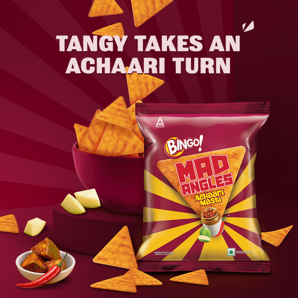 Bingo Mad Angles Bingo Mad Angles Achaari Masti Crisps / Chips
