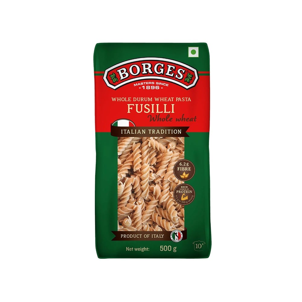 Borges Borges Fusilli Whole Wheat Pasta