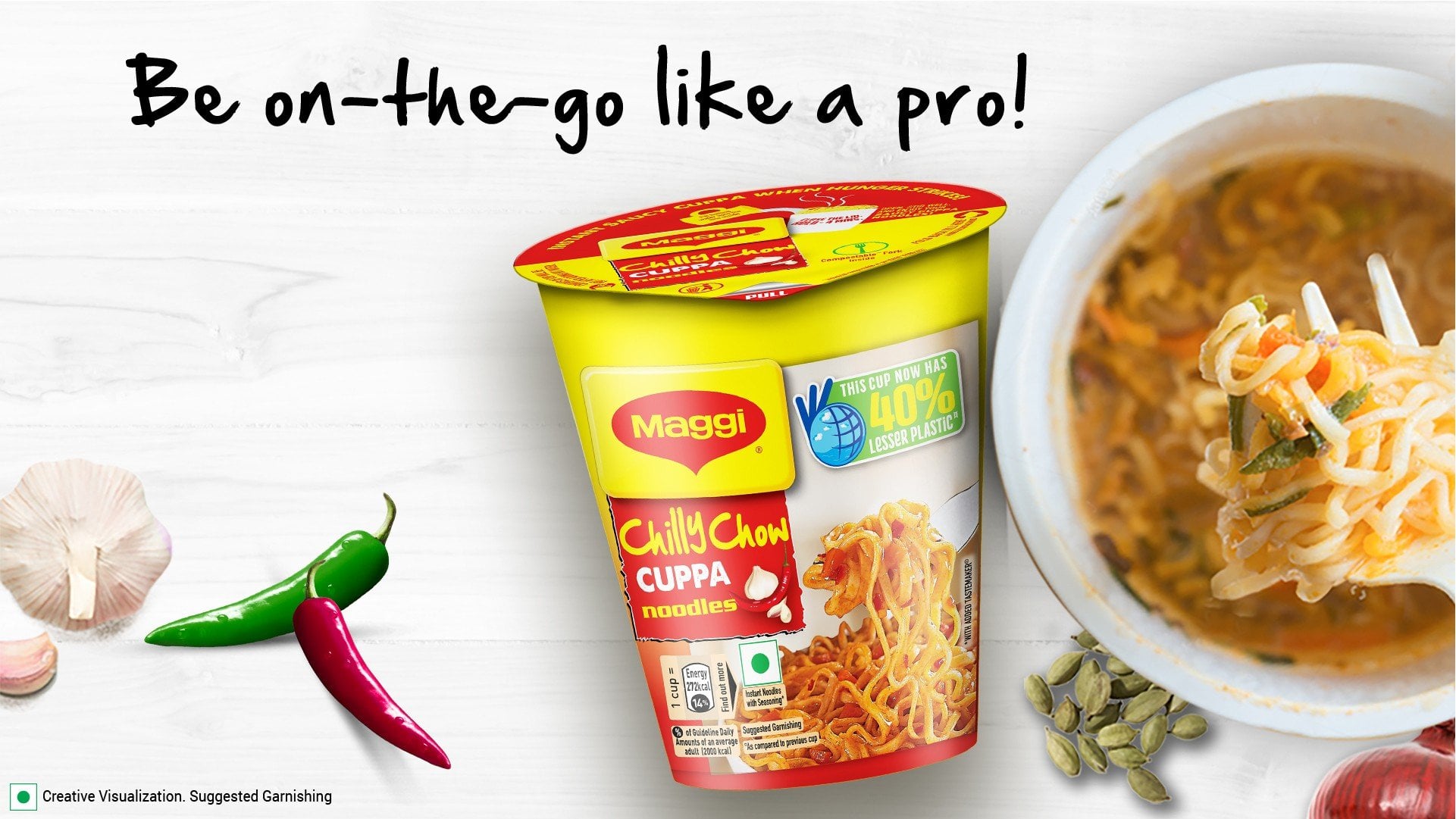 Maggi Maggi Chilly Chow Cuppa Noodles
