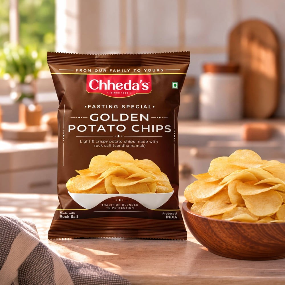 Chheda's Chheda's Golden Rock Salt Potato Wafers