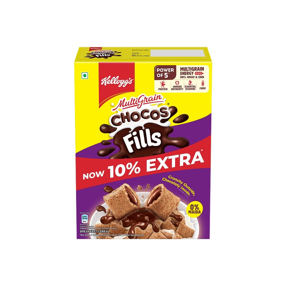 Kellogg's Kellogg's Double Chocolaty Fills Chocos (Crunchy Outside, Creamy Inside)