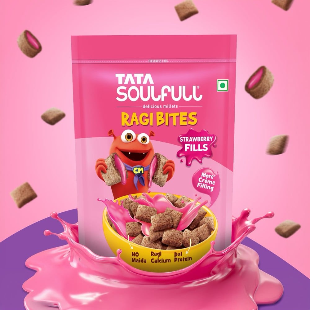 Tata Soulfull Tata Soulfull Strawberry Fills Ragi Bites Cereal
