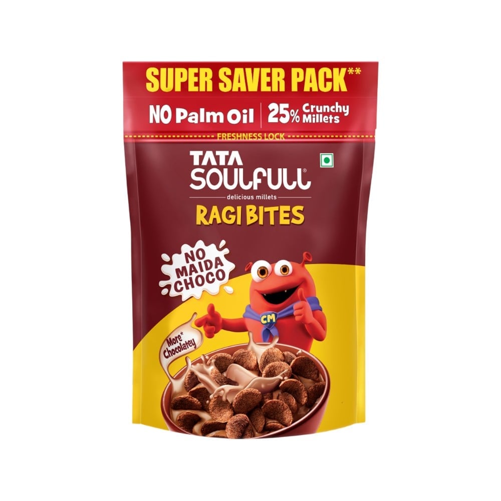 Tata Soulfull Tata Soulfull Ragi Bites Choco 7 Grains Kids Breakfast Cereal (No Maida)
