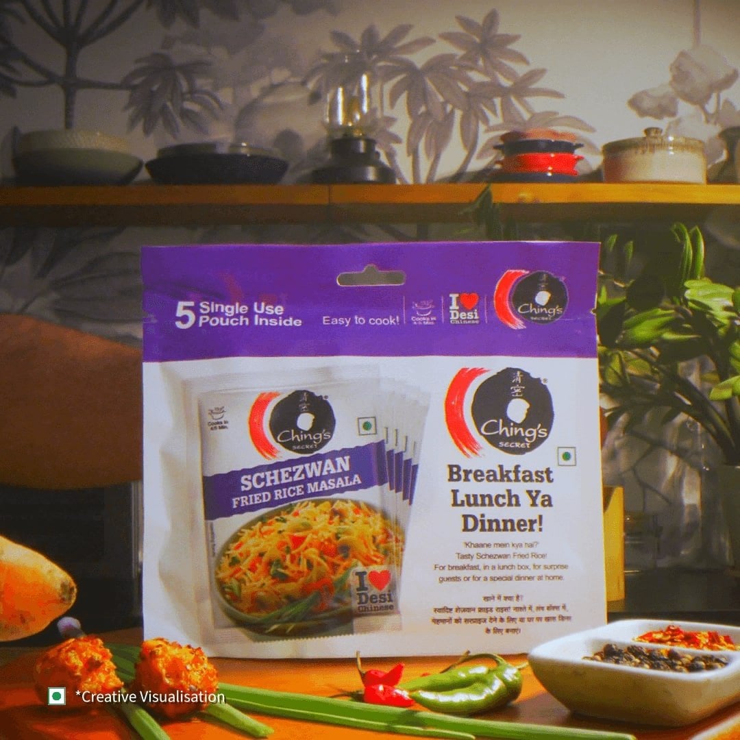 Ching's Secret Ching's Secret Schezwan Fried Rice Masala Instant Mix - 5 Single Use Pouches