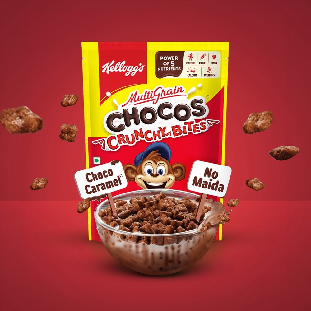 Kellogg's Kellogg's Multigrain Chocos Crunchy Bites Kids Cereal