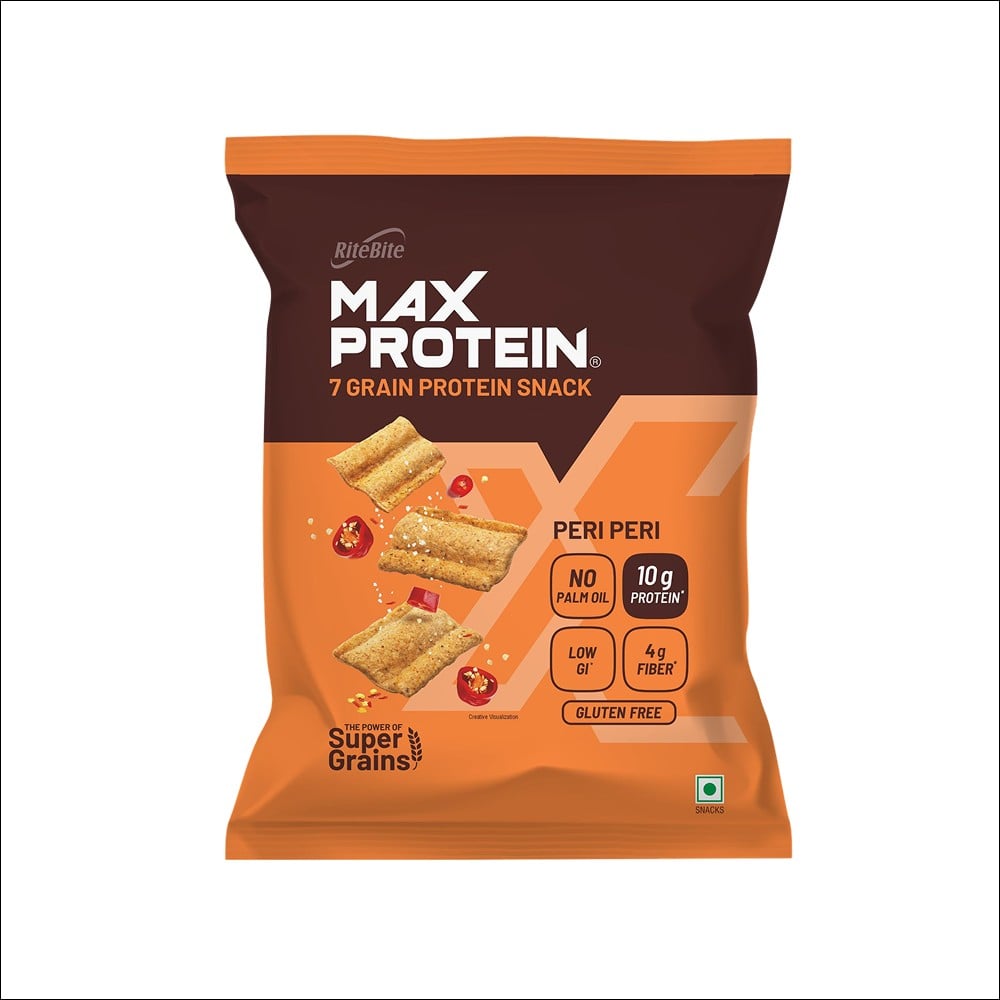 RiteBite RiteBite Max Protein Peri Peri 10 g Protein Multigrain Chips