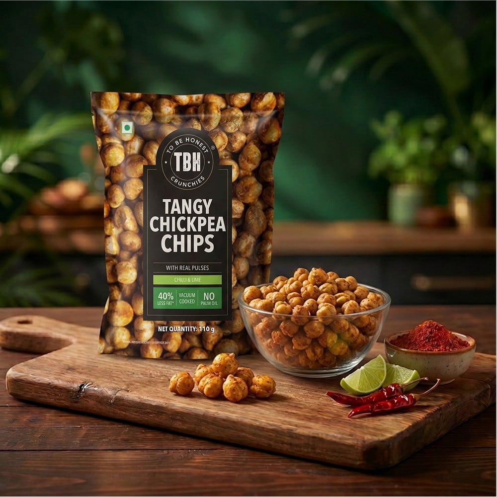 To Be Honest To Be Honest Tangy Chickpea With Chilli & Lime Namkeen Snacks