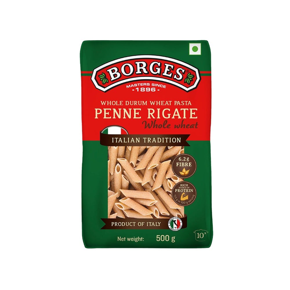 Borges Borges Penne Rigate Whole Wheat Pasta