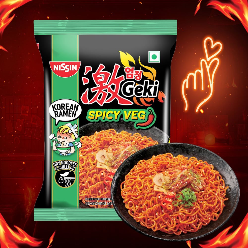 Nissin Nissin Geki Spicy Veg Korean Ramen Noodles