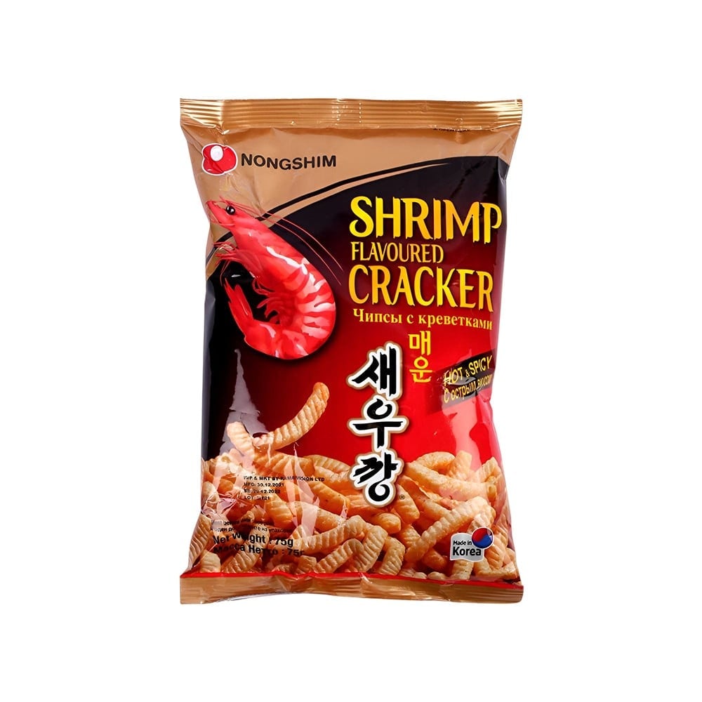 Nongshim Nongshim Shrimp Flavoured Hot & Spicy Crackers Chips