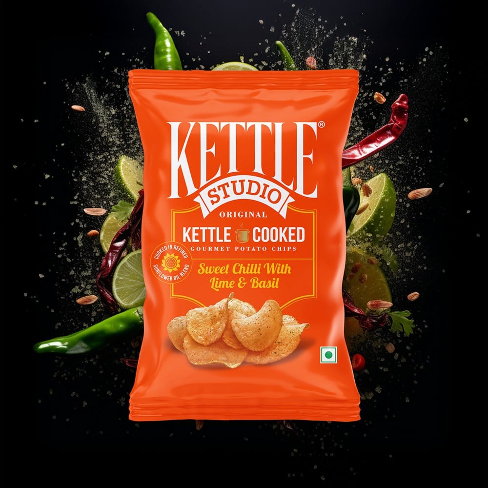 Kettle Studio Kettle Studio Sweet Chilli With Lime & Basil Potato Chips