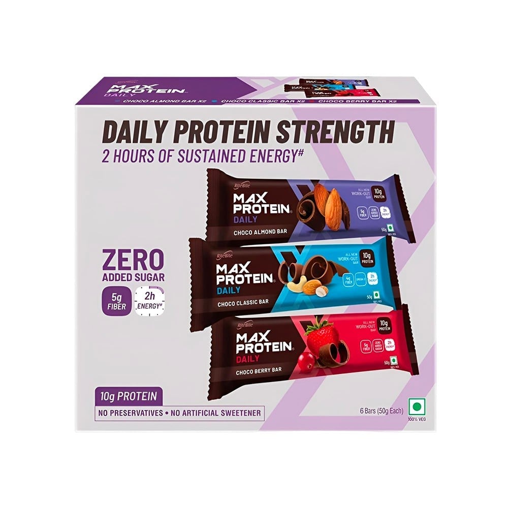 RiteBite RiteBite Max Protein Daily 10 g Protein Bar Pack Box (Assorted)