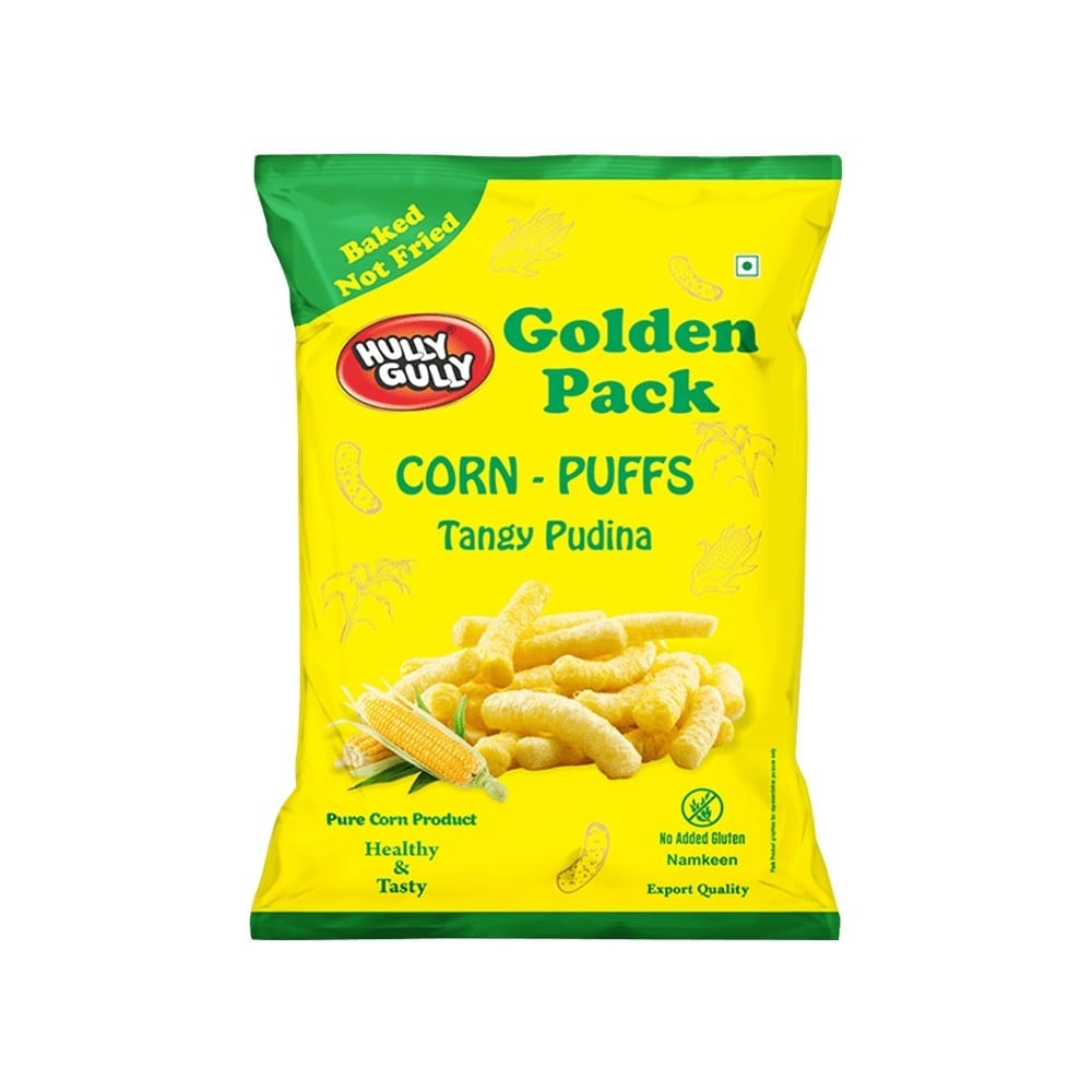 Hully Gully Hully Gully Tangy Pudina Corn Puffs