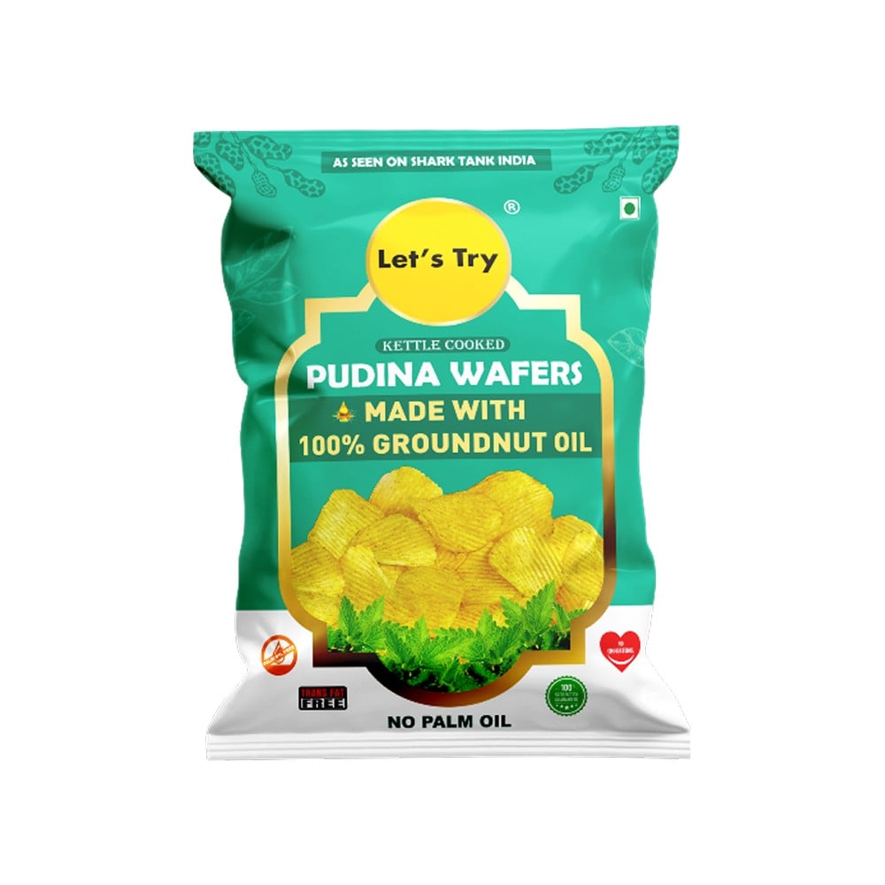 Let's Try Let's Try Pudina Potato Wafers