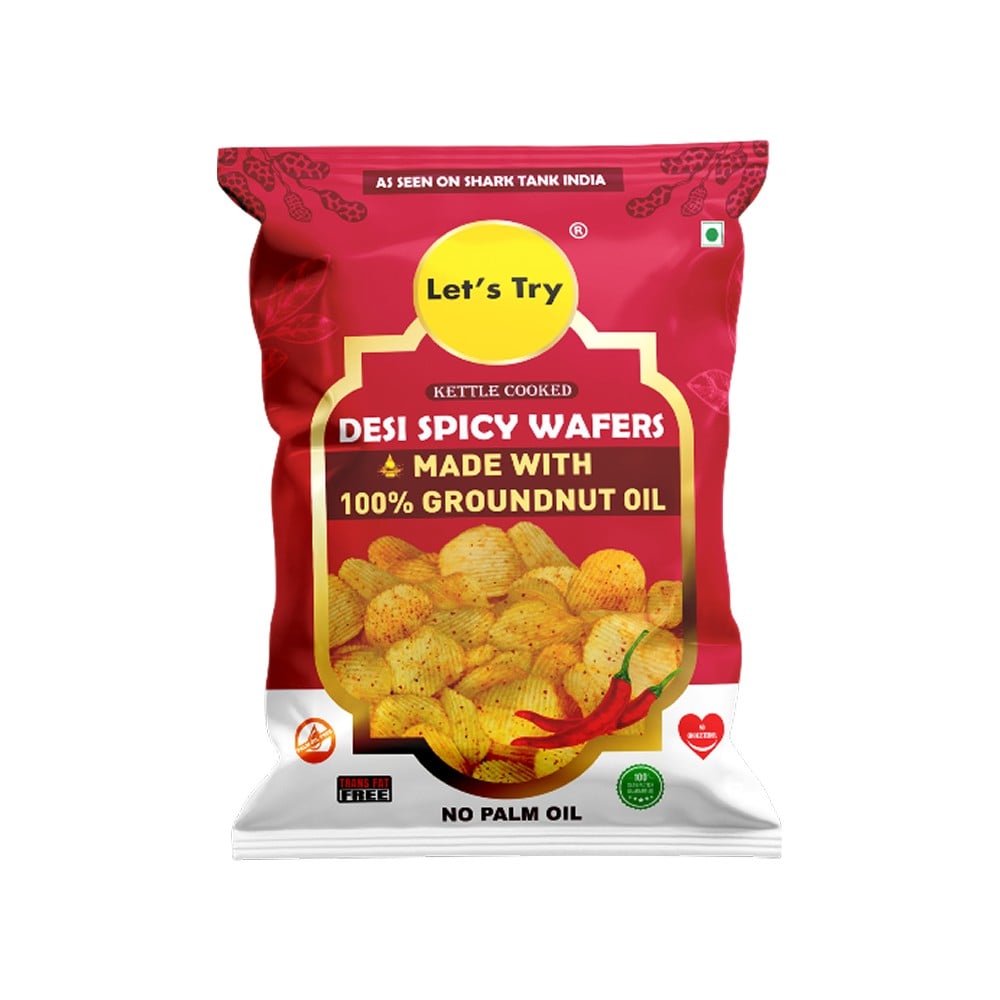 Let's Try Let's Try Desi Spicy Wafers