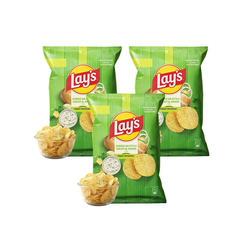 Lay's Lay's American Style Cream & Onion Flavour Potato Chips
