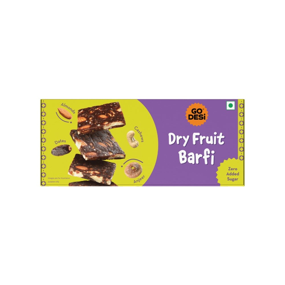 GO DESi Dates Dry Fruit Barfi by GO DESI