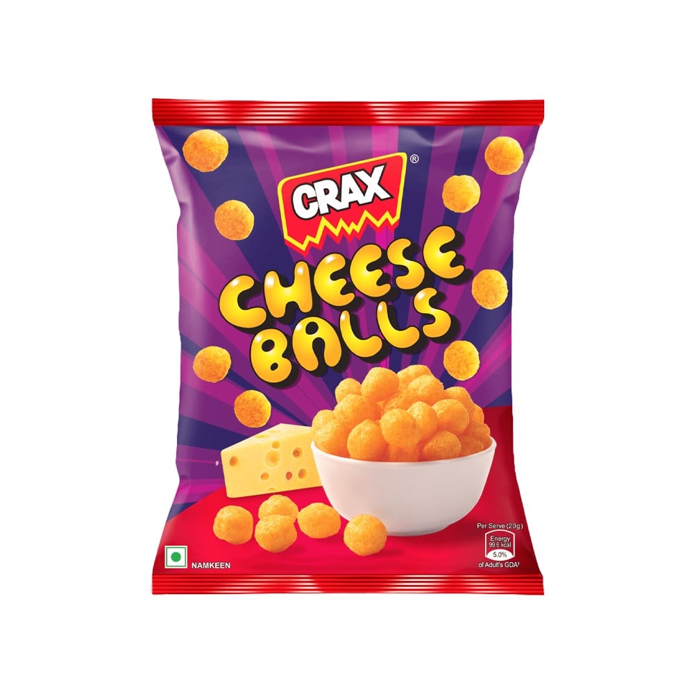Crax Crax Cheese Balls Puff Snacks