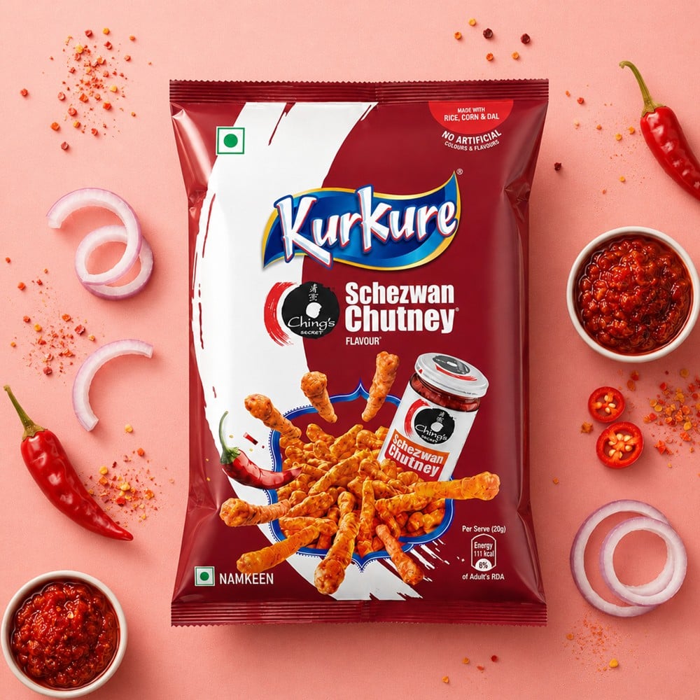Kurkure Kurkure Schezwan Chutney Crisps