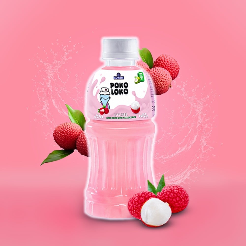 Poko Loko Poko Loko Lychee Nata Juice