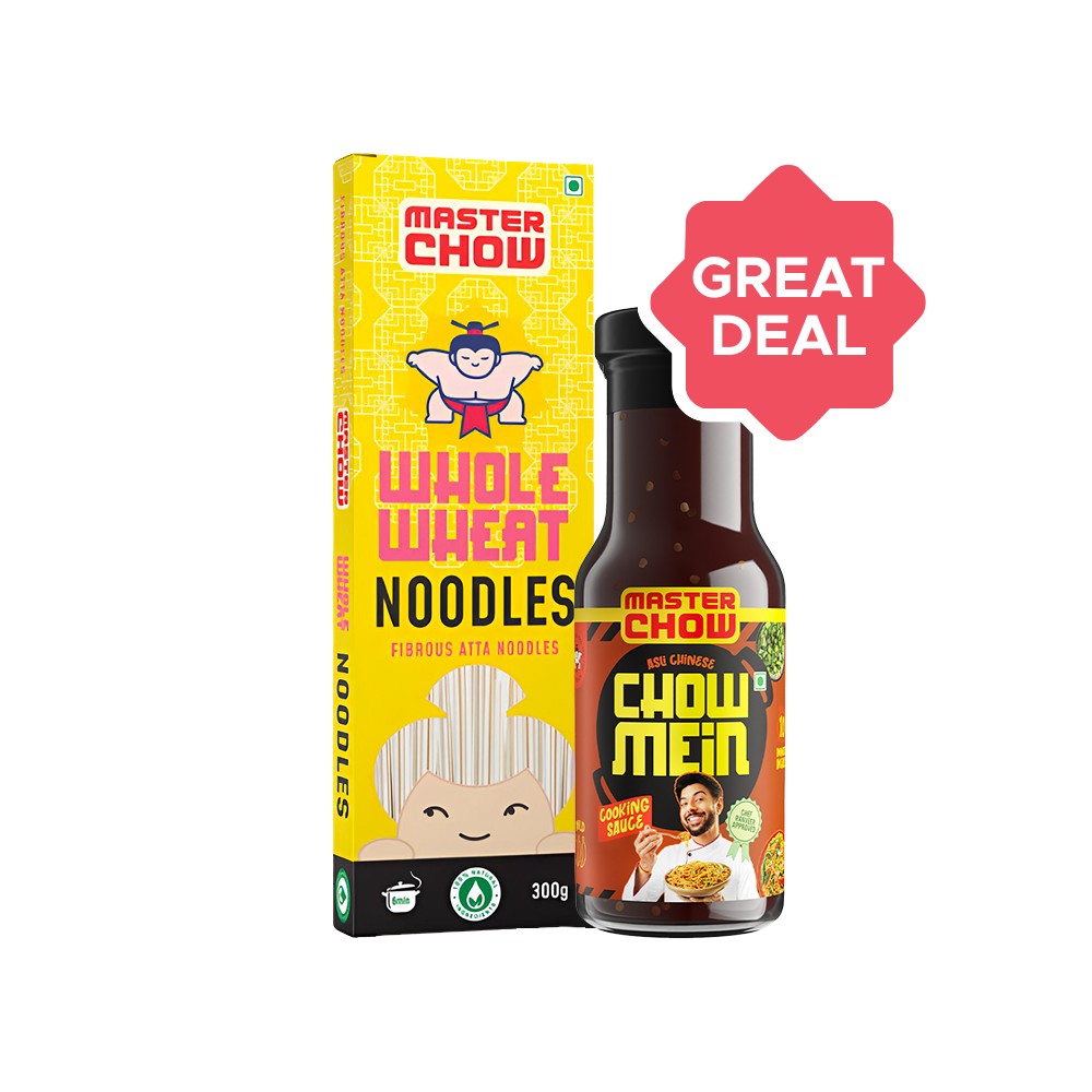 MasterChow MasterChow Chowmein Sauce + Healthy Whole Wheat Noodles Combo