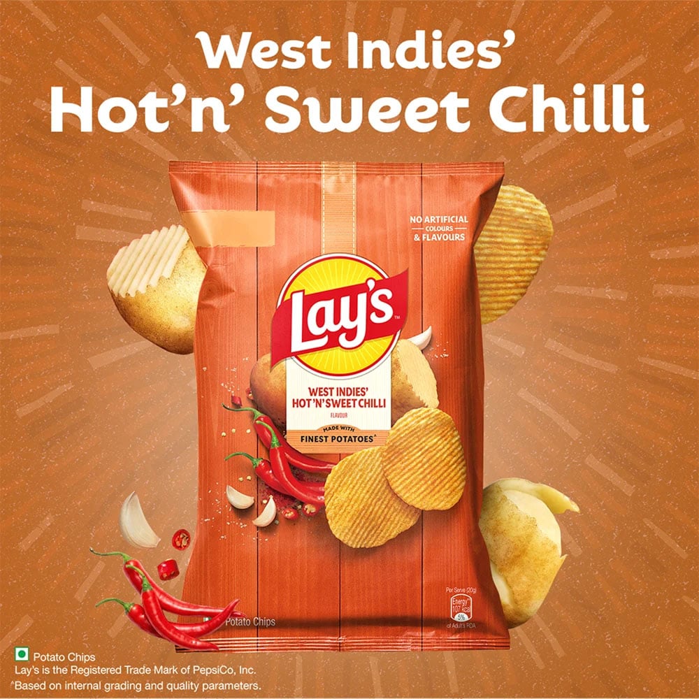 Lay's Lay's West Indies Hot 'n' Sweet Chilli Potato Chips