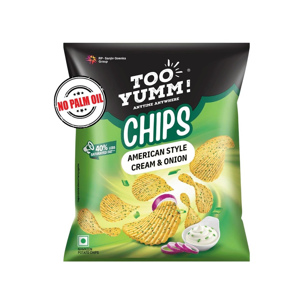 Too Yumm Too Yumm American Style Cream & Onion Potato Chips