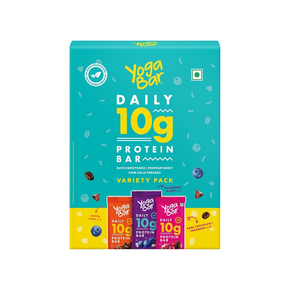 Yoga Bar Yoga Bar Daily 10g Protein Bar Pack (Assorted)