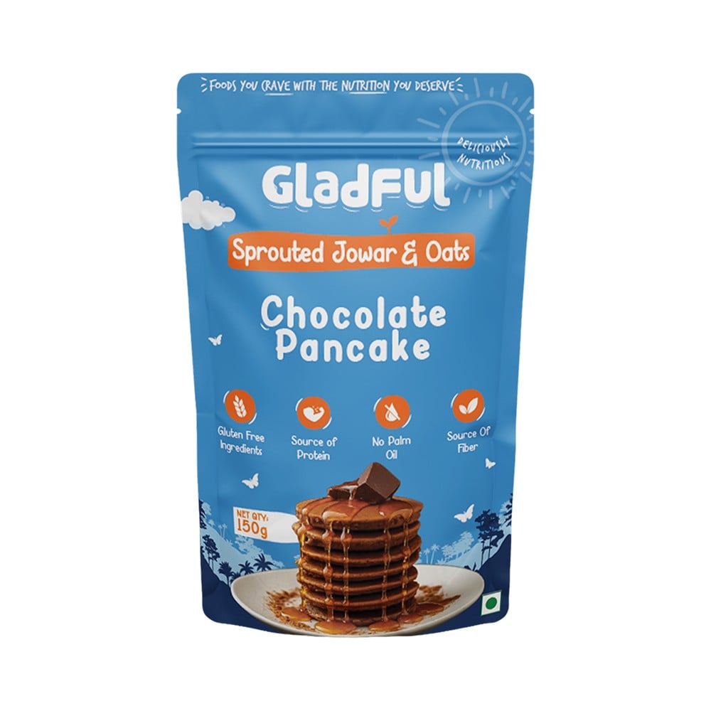 Gladful Gladful Choco Pancake Mix with Jowar and Oats