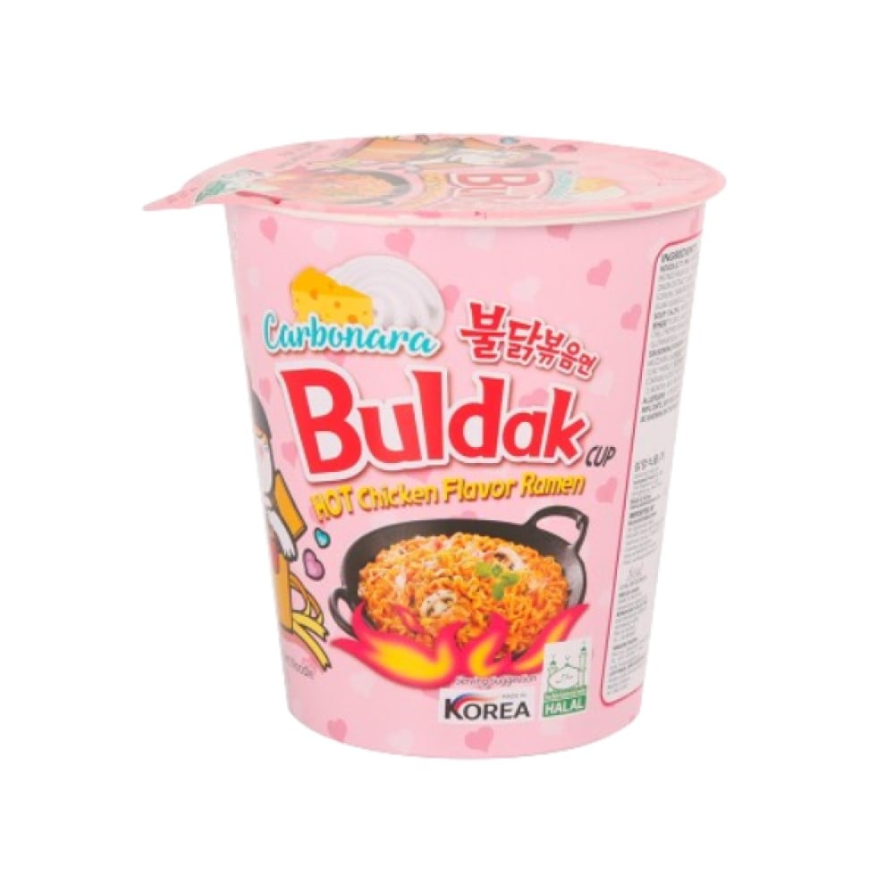 Samyang Samyang Buldak Carbonara Hot Chicken Ramen Cup Noodles