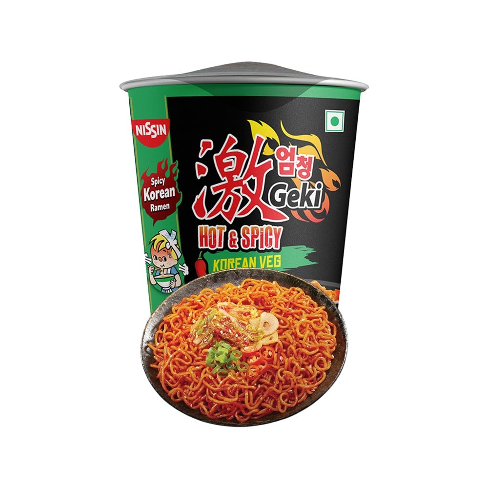 Nissin Nissin Geki Hot & Spicy Korean Veg Cup Noodles