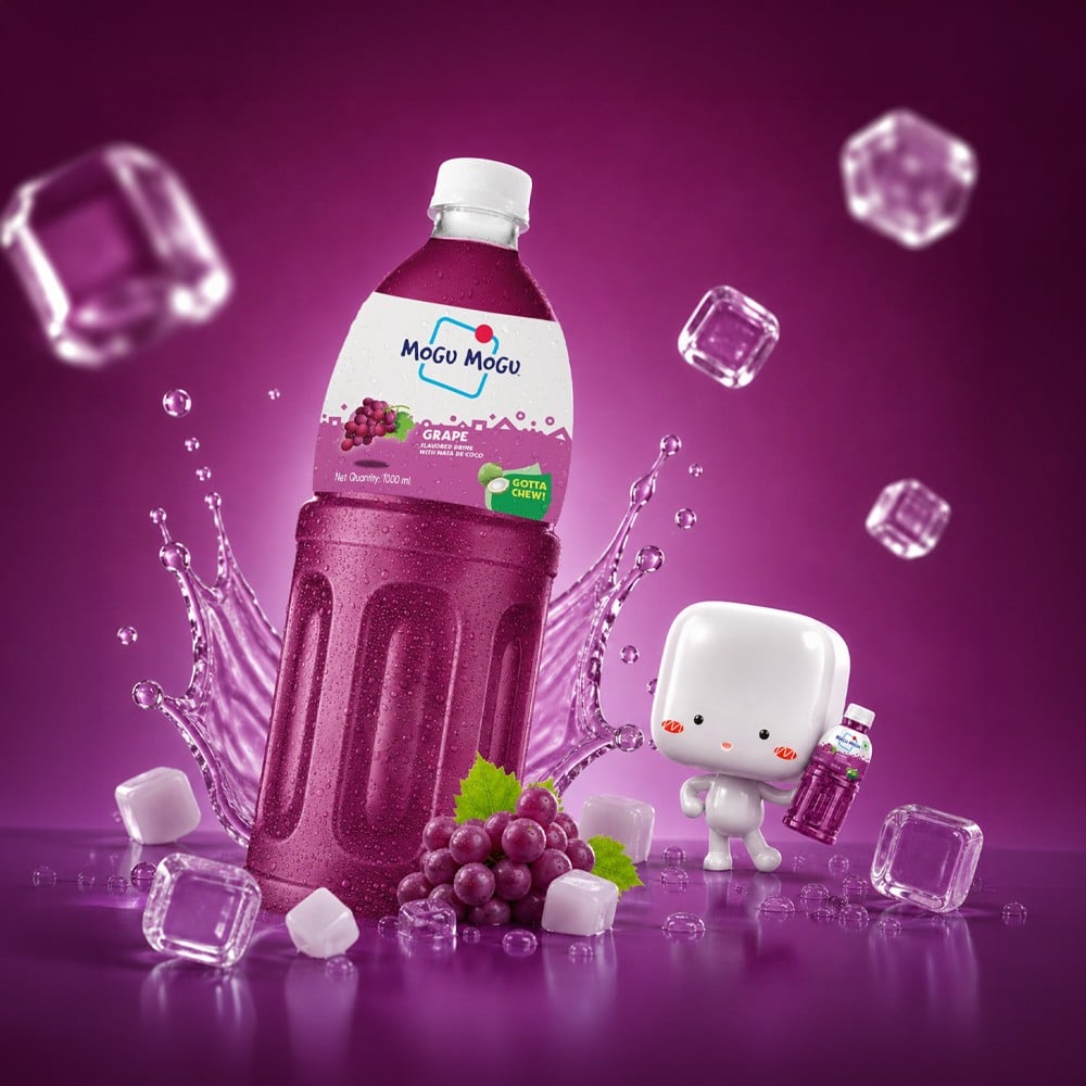 Mogu Mogu Mogu Mogu Grape Fruit Drink With Nata De Coco